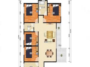 万科金域华庭二期 4室2厅 113.11㎡ 精装_万科金域华庭二期二手房户型图片2