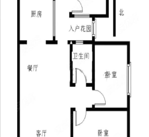 南湾国际小区3室2厅1卫户型图7