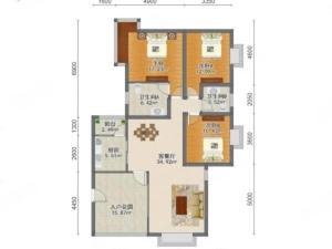 锦绣荣城 3室2厅 124.76㎡ 精装珠海斗门区井岸镇二手房图片