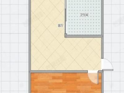 深南花园小区1室1厅1卫户型图1