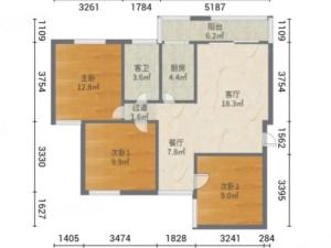 金钟花园 3室2厅 94㎡ 简装珠海香洲区兰埔二手房图片