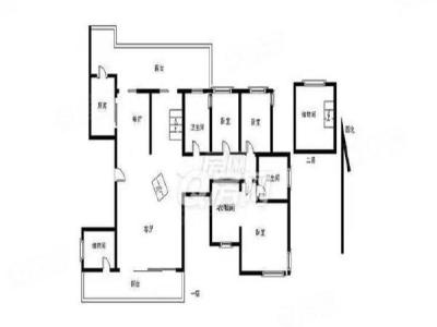 熙龙湾二期小区3室2厅2卫户型图1
