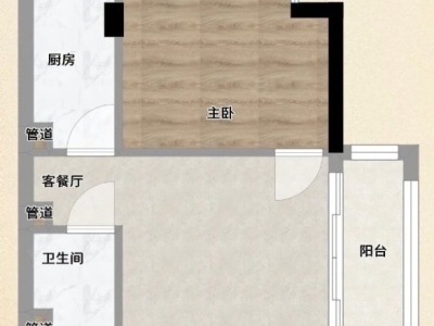 逢源公寓小区1室1厅2卫户型图3