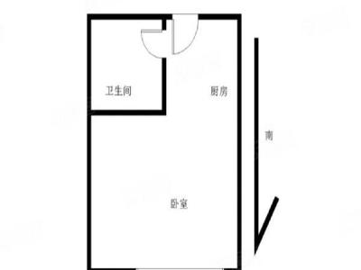 金沙美地小区1室1厅1卫户型图3