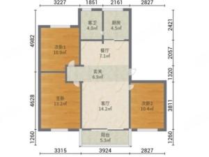 忠信翡翠苑 3室1厅 86㎡ 简装珠海斗门区井岸镇二手房图片