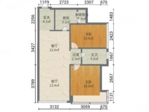碧水岸 2室2厅 78.43㎡ 精装珠海斗门区井岸镇二手房图片