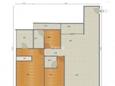 正邦岭秀城小区1室2厅1卫户型图1