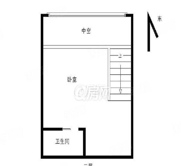 华发世纪城三期小区1室1厅1卫户型图