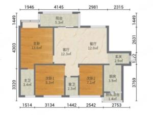 京华假日湾B区 3室2厅 89.84㎡ 精装_珠海金湾区平沙镇二手房图片