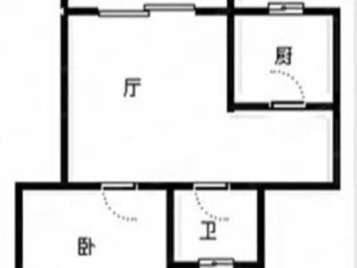 金筑美居小区1室1厅1卫户型图2