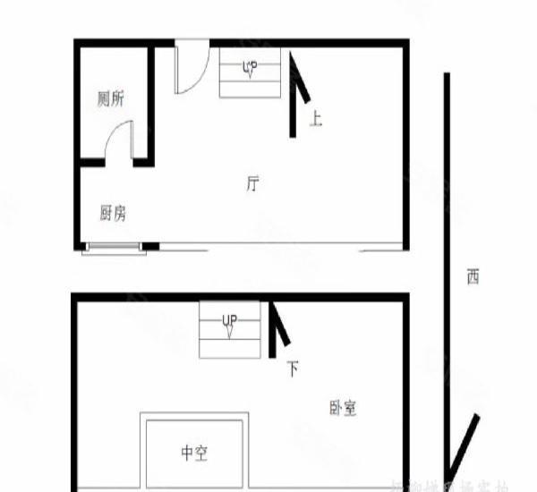 华发世纪城三期小区1室0厅1卫户型图3