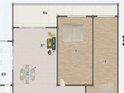 永怡花园南区小区2室2厅1卫户型图2