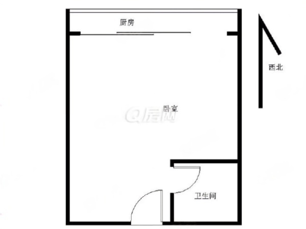 未来荟小区1室0厅1卫户型图6