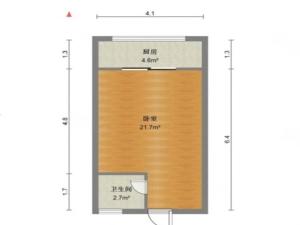 嘉园 1室0厅 37.2㎡ 简装_嘉园二手房户型图片1