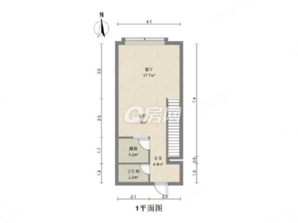 华发世纪城三期小区1室2厅2卫户型图16