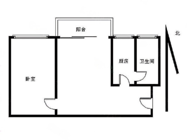 皇庭世纪小区1室1厅1卫户型图18