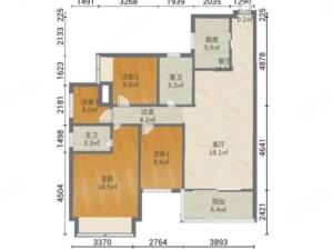 华发峰尚 4室2厅 98.16㎡ 毛坯 华发峰尚 4室2厅 98.16㎡ 毛坯珠海斗门区白蕉镇二手房图片