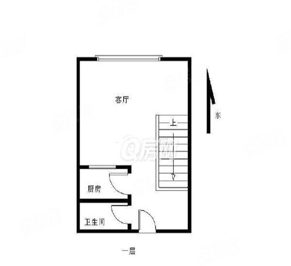 华发世纪城三期小区1室1厅2卫户型图5
