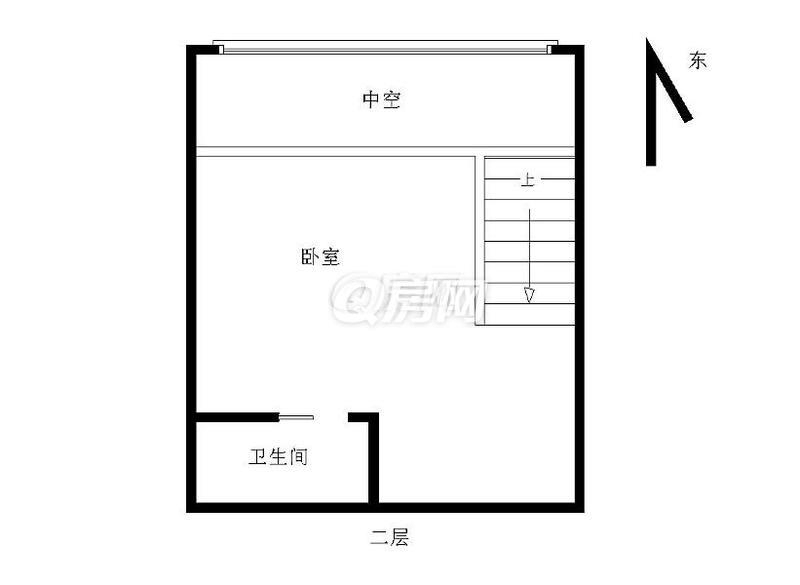 华发世纪城三期小区1室1厅2卫户型图6