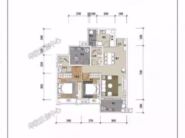 保利时代小区3室2厅2卫户型图37