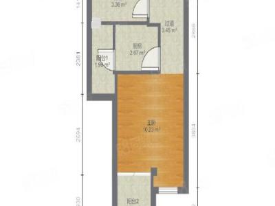 花样年花乡小区1室0厅1卫户型图3
