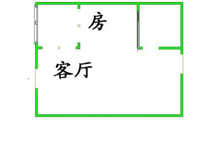 首誉小区1室1厅1卫户型图2