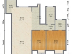至尊豪苑 4室3厅 120㎡ 毛坯_中山火炬开发区张家边二手房图片